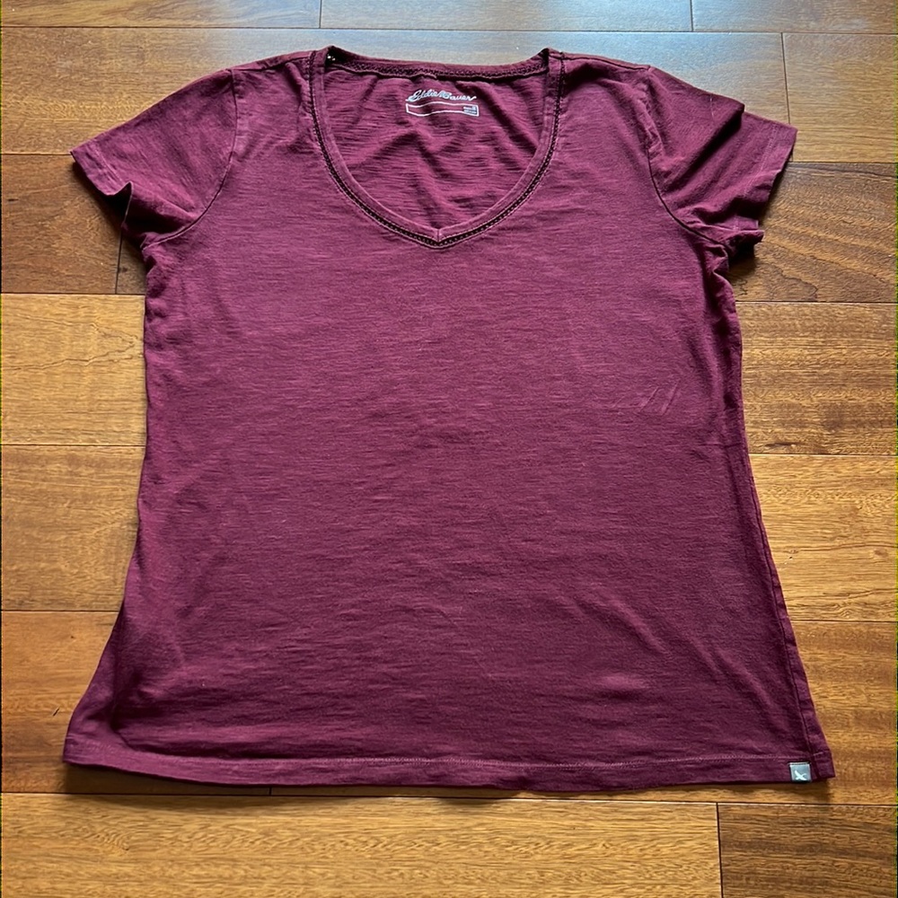 Eddie Bauer Women’s Short Sleeve V-Neck Shirt